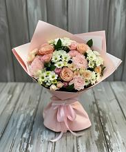 Букет цветов из:  Гвоздики, Розы и Хризантемы в Волоколамске