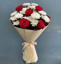 Букет цветов из:  Розы и Хризантемы в Волоколамске