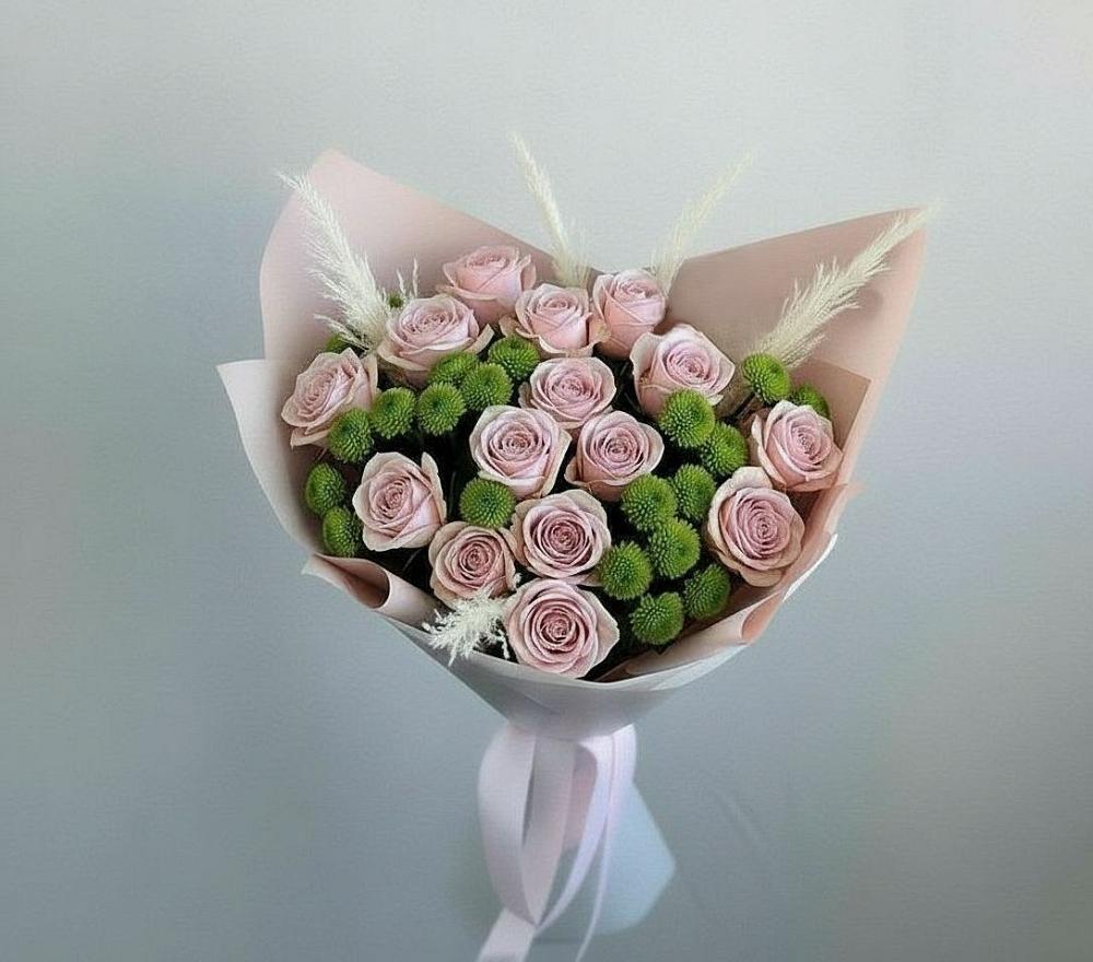 Букет цветов из: Розы и Хризантемы в Волоколамске