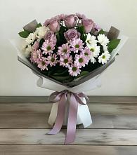 Букет цветов из:  Хризантемы и Розы #REPLACE_PRED# Волоколамске