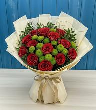 Букет цветов из:  Розы и Хризантемы в Волоколамске