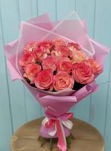 Букет 15 Розовых роз Равель #REPLACE_PRED# Волоколамске